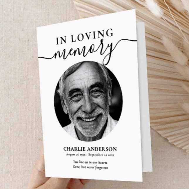 Programa Elegant Script In Loving Memory Photo Memorial (Subido por el creador)