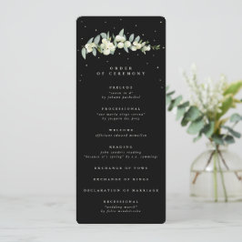 Programa Elegante Boda Black Snowberry+Eucalyptus Stem