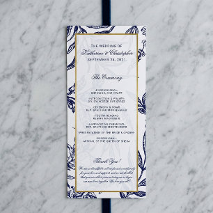 Programa Elegante Boda Botánico de Oro Azul de la Marina Ro