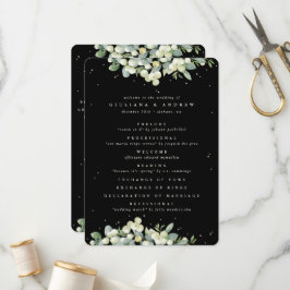 Programa Elegante Boda de Invierno Black Snowberry+Eucalypt