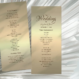 Programa Elegante Boda de oro moderno