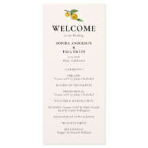 Elegante Boda de verano de Citrus Vintage Lemon
