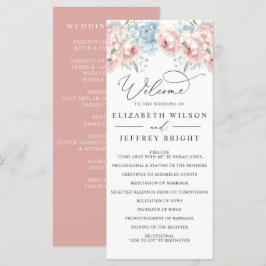 Programa Elegante Boda floral de la primavera de verano del