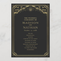 Elegante Boda Gótico Gold Tarot