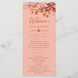 Programa Elegante Boda Terracotta de tono de Otumn Earth