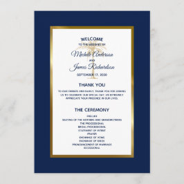 Programa Elegante Boda tropical de la Marina Oro Azul