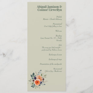 Programa Elegante Boho rojo Naranja gris