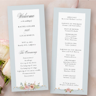 Programa Elegante caligrafía floral del Pastel Boho