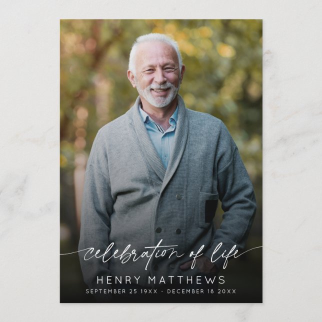 Programa Elegante celebración de la vida por orden de servi (Anverso)