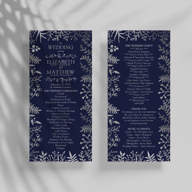 Programa Elegante colección de Bodas florales de la Marina  (Subido por el creador)