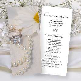 Programa Elegante de Boda de Daisy Blanco