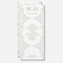 Programa Elegante de Boda de Diamantes