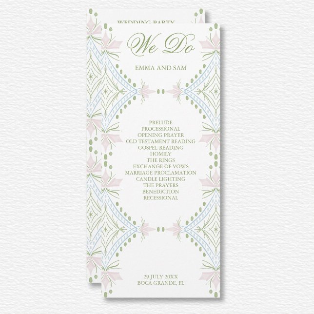 Programa Elegante de Boda de Diamantes (Subido por el creador)