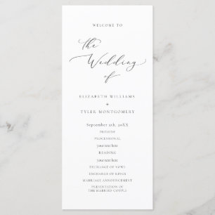 Programa Elegante de Boda de Guión