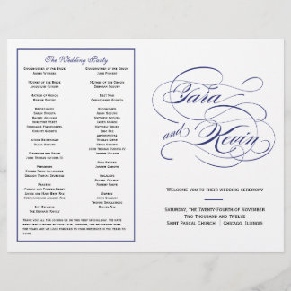 Programa Elegante de Boda de Guión - Armada