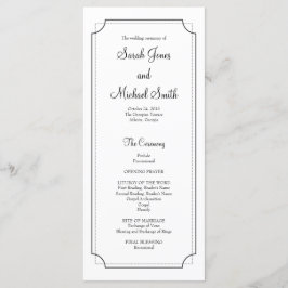 Programa Elegante de Boda de Marco