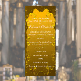 Programa Elegante de Boda de Oro