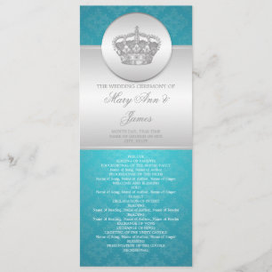 Programa Elegante de Bodas Royal Crown Blue