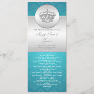 Programa Elegante de Bodas Royal Crown Blue