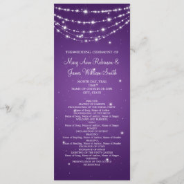 Programa Elegante de Bodas Sparkling Chain Purple