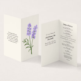 Programa Elegante de Funeral de Orden de Servicio 