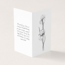 Programa Elegante de Orden Funeral de Servicio de 