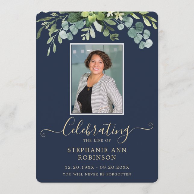 Programa Elegante Foto Orden de Servicio Gold Blue Program (Anverso)