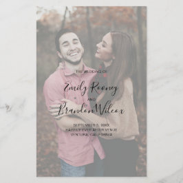 Programa Elegante Fotográfico de Bodas Modernas