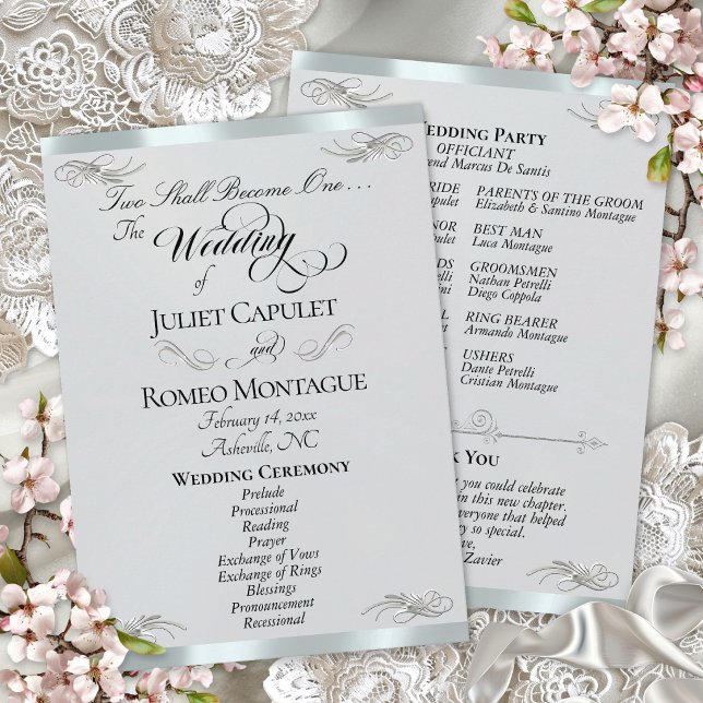 Programa Elegante guión - Perla de plata/Boda de plata (Subido por el creador)