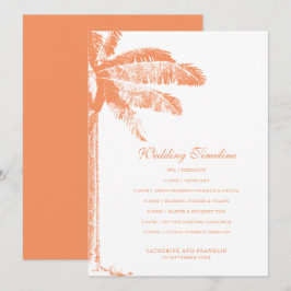 Programa Elegante Línea de tiempo del Boda del árbol de pal
