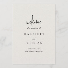 Programa Elegante matrimonio beige neutral y eterno