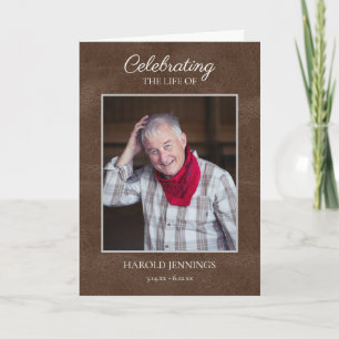 Programa Elegante monumento conmemorativo del funeral de la