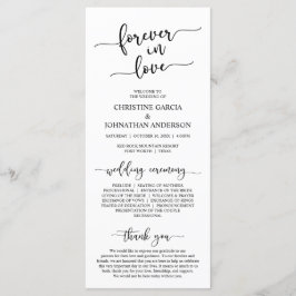 Programa Elegante negro, para siempre enamorado, ceremonia 