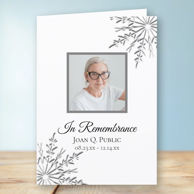 Programa Elegante servicio funerario de copas de nieve dobl (Subido por el creador)