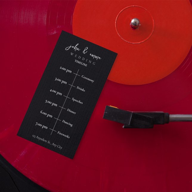 Programa Elegante tema Boda blanco y negro (Subido por el creador)