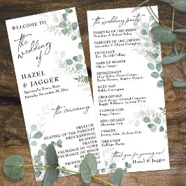 Programa Elegante vegetación, tipografía contemporánea