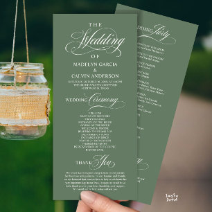 Programa Elegante y sofisticado orden de ceremonia de boda