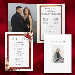 Programa Elegantes Navidades Red Damask Floral