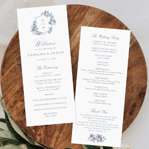 Programa Elegantes Rosas franceses  turbulentos Boda Escudo