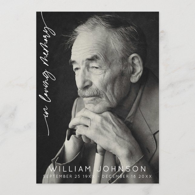 Programa En el funeral de recuerdo de amor (Anverso)