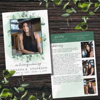 Programa En la memoria amorosa Eucalyptus Greenery Obituary