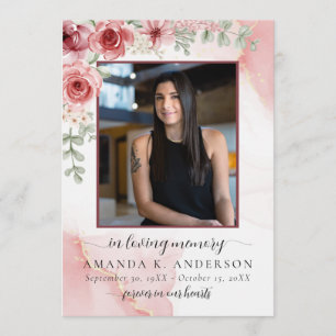 Programa En memoria amorosa Funeral de la flor roja Rubor