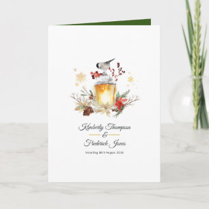 Programa Encanto de Boda Invernal de Pino y Abeto de Hoja P
