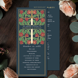 Programa Espada Floral Dorada Medieval Gris Boda Real