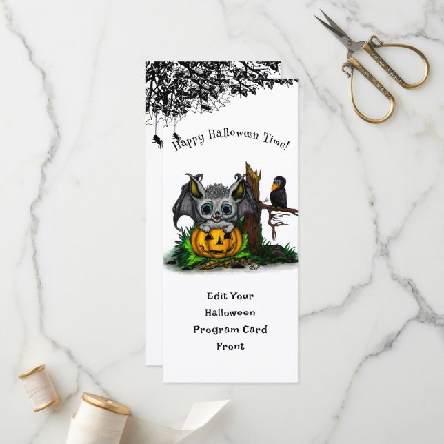 Programa Esperando a Halloween, Murciélago y Cuervo Lindos (Anverso/Reverso In Situ)