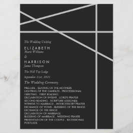 Programa Estilo Geométrico Simple para Boda