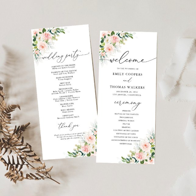 Programa Ethereal Rubor Wedding Program (Subido por el creador)