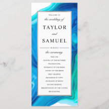 Ethereal Wave Boda Ceremony Program Beach