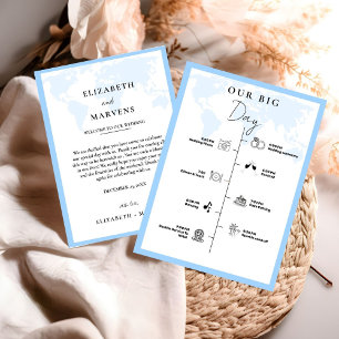 Programa Eventos de día de boda de viaje de destino