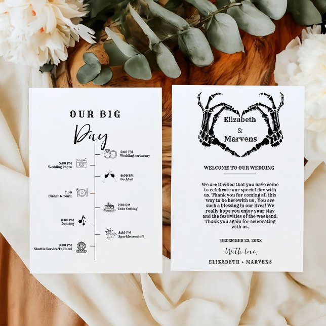 Programa Eventos del día gótico de la boda de Halloween (Subido por el creador)